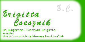 brigitta csesznik business card